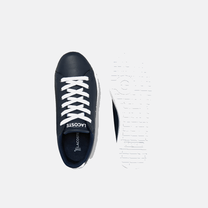 Lacoste Carnaby Synthetic Color Contrast Sneakers 646T3256 Navy & White 092 Kids