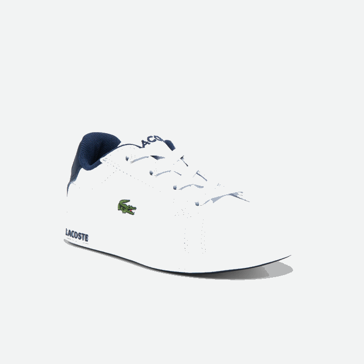 Lacoste Graduate Synthetic Sneakers 646T2972 White & Navy 042 Infants