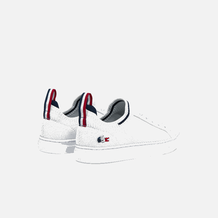 Lacoste La Piquee Textile Tricolor Sneakers 646T3304 White/Navy & Red 407 Kids