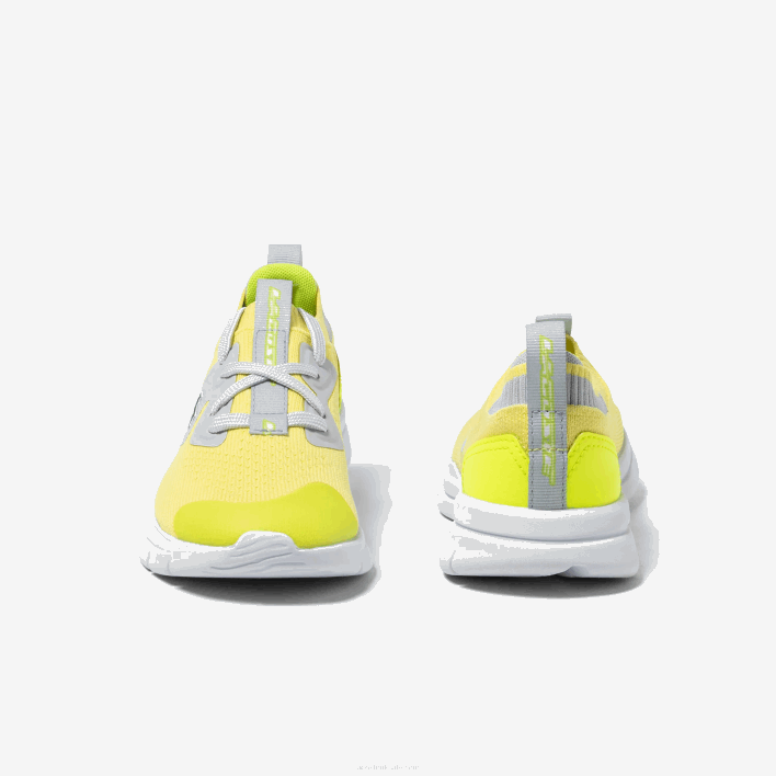 Lacoste Run Spin Knit Textile Sneakers 646T3068 YLW/LT GRY 382 Kids