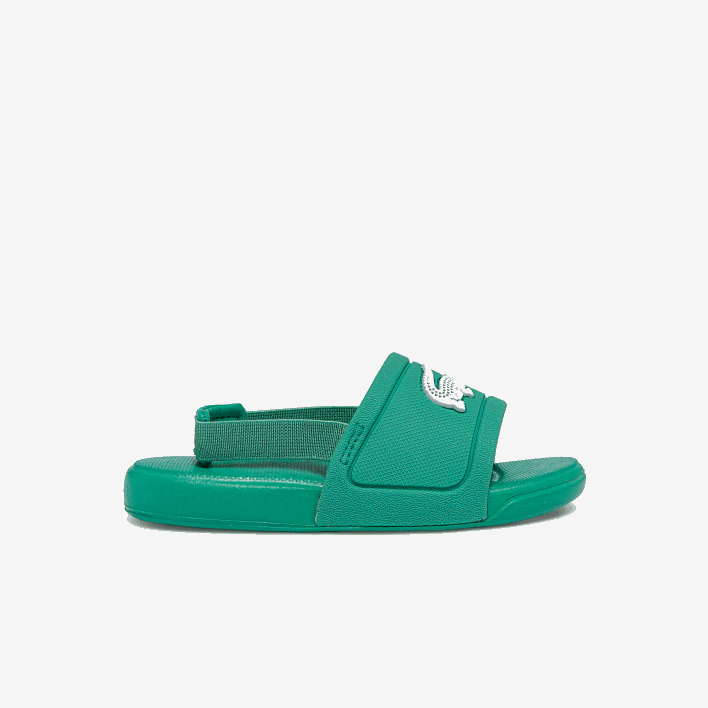 Lacoste L.30 Synthetic Slides 646T2966 Green & White 1R7 Infants