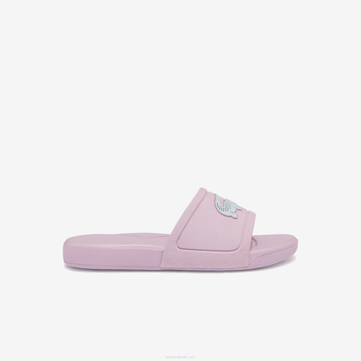 Lacoste L.30 Synthetic Slides 646T3233 Light Pink & White 208 Kids