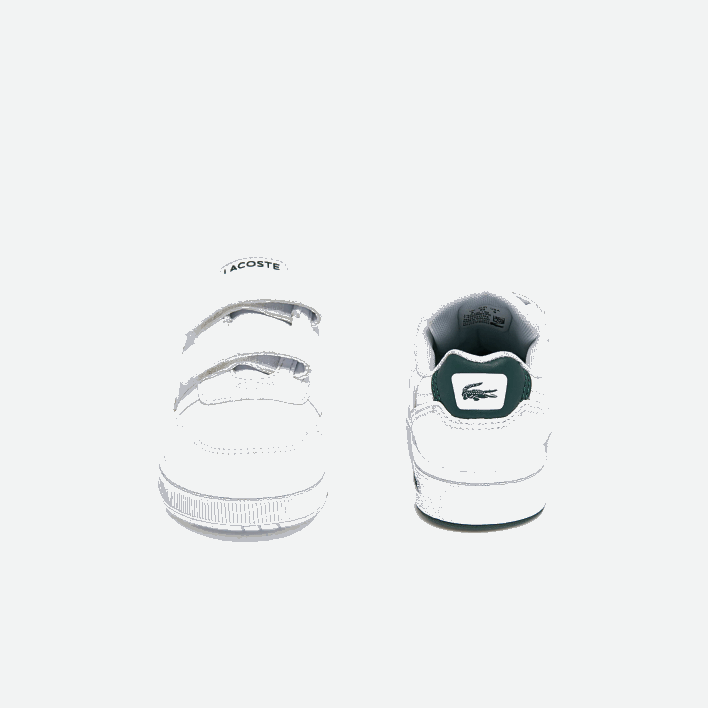 Lacoste T-Clip Synthetic Sneakers 646T2942 White & Dark Green 1R5 Infants