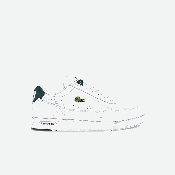 Lacoste T-Clip Synthetic Sneakers 646T3115 White & Dark Green 1R5 Kids
