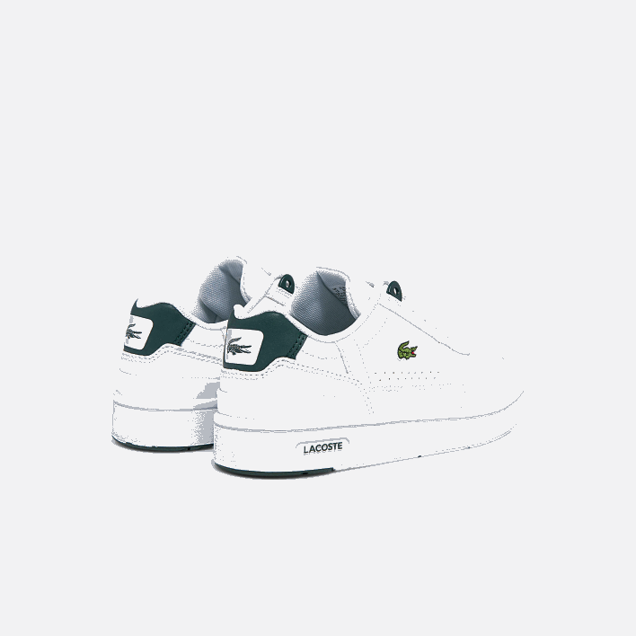Lacoste T-Clip Synthetic Sneakers 646T3115 White & Dark Green 1R5 Kids