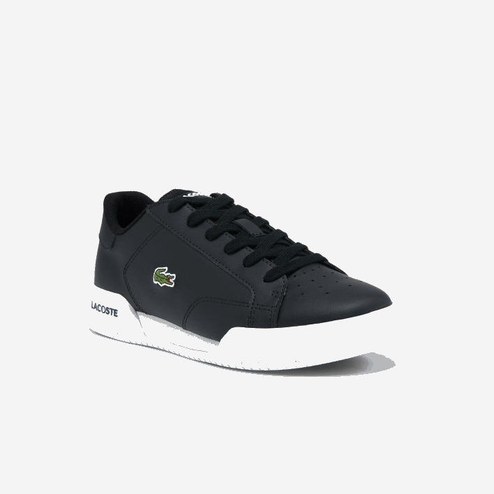 Lacoste Twin Serve Synthetic Sneakers 646T3319 Black & White 312 Juniors