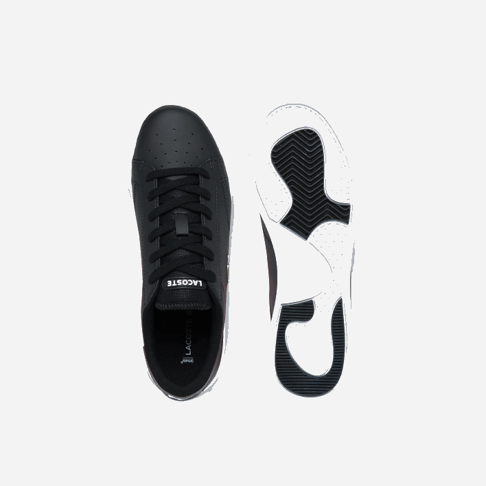 Lacoste Twin Serve Synthetic Sneakers 646T3319 Black & White 312 Juniors