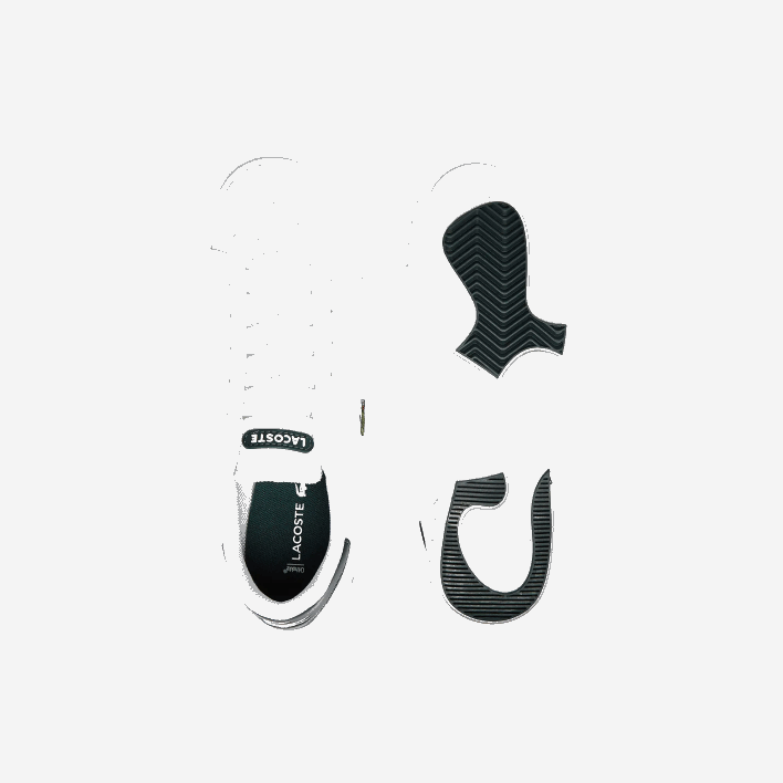 Lacoste Twin Serve Synthetic Sneakers 646T3320 White & Dark Green 1R5 Juniors