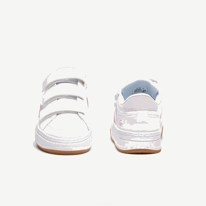 Lacoste L001 Synthetic Sneackers 646T3326 White & Pink B53 Juniors