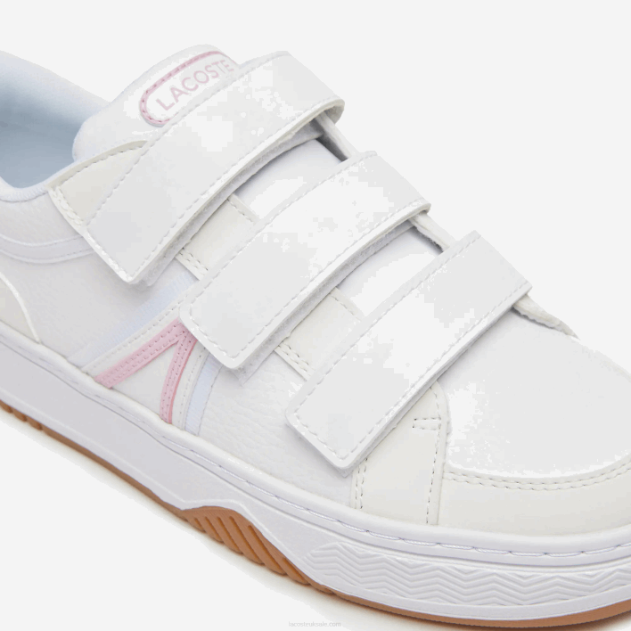 Lacoste L001 Synthetic Sneackers 646T3326 White & Pink B53 Juniors