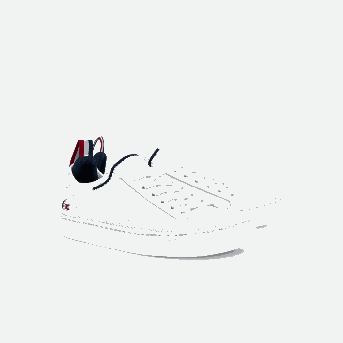 Lacoste La Piquee Textile Tricolor Sneakers 646T3317 White/Navy & Red 407 Juniors