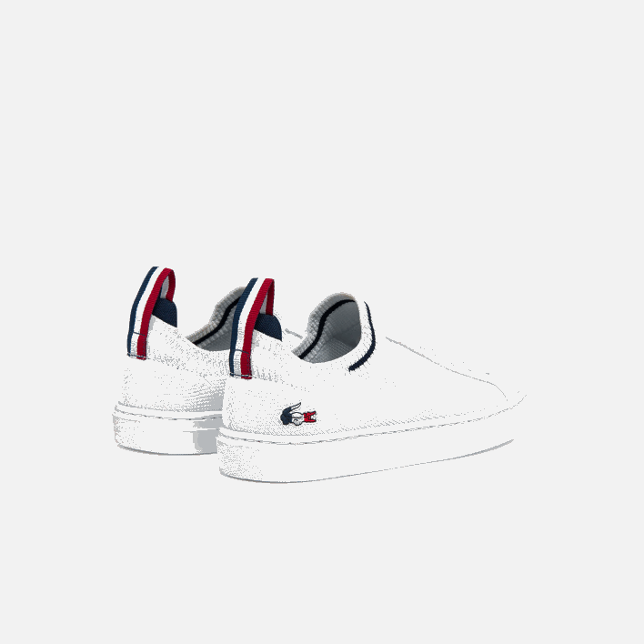 Lacoste La Piquee Textile Tricolor Sneakers 646T3317 White/Navy & Red 407 Juniors