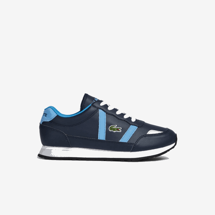 Lacoste Partner Synthetic Color-Pop Sneackers 646T3333 Navy & Light Blue 7E9 Juniors