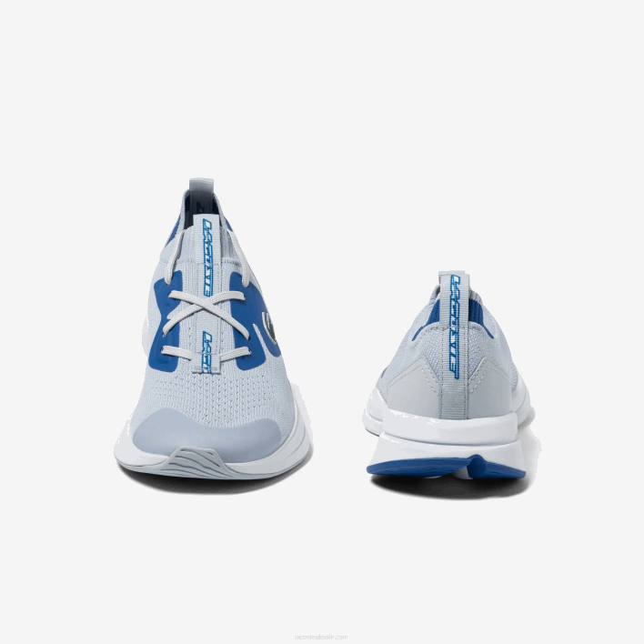 Lacoste Run Spin Knit Textile Sneakers 646T3312 Light Blue 52C Juniors