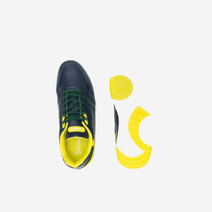 Lacoste T-Clip Synthetic Color-Pop Sneackers 646T3315 Navy & Green 2S3 Juniors