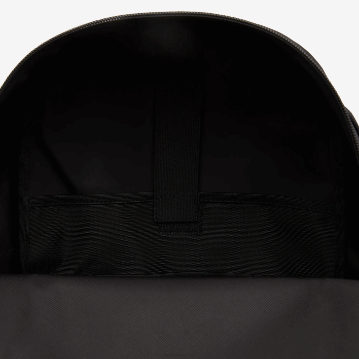 Lacoste Elasticized Cord Water-Repellent Backpack 646T2085 Noir Lime K68 Men