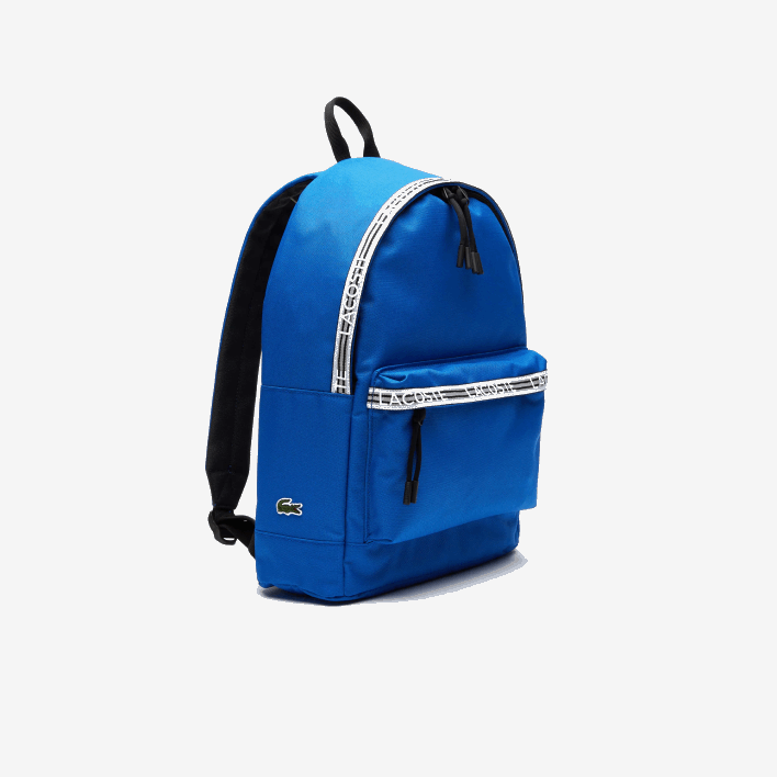 Lacoste Neocroc Backpack with Zipped Logo Straps 646T2137 Royaume Noir Blanc L77 Men