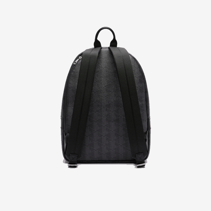 Lacoste The Blend Monogram Canvas Backpack 646T2058 Monogram Noir Gris H45 Men