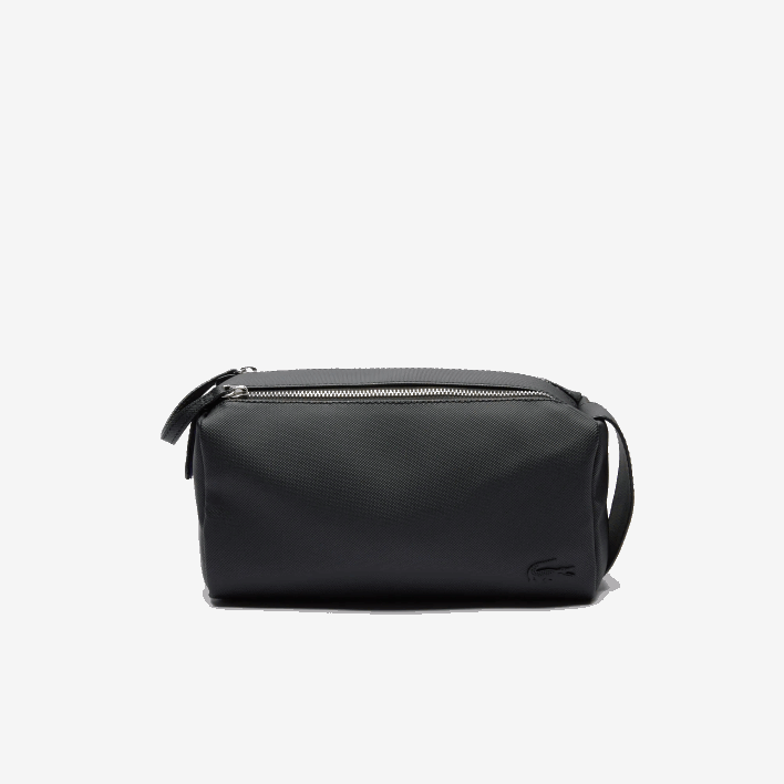 Lacoste Classic Double Zip Petit Pique Toiletry Kit 646T2053 Black 000 Men