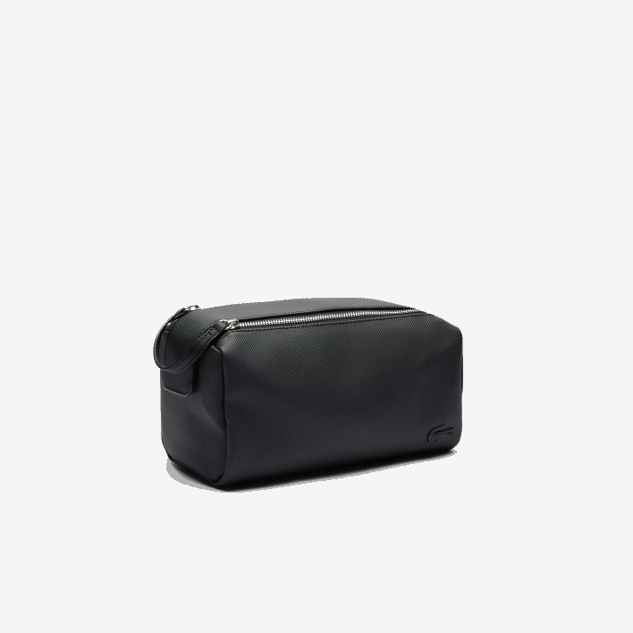 Lacoste Classic Double Zip Petit Pique Toiletry Kit 646T2053 Black 000 Men