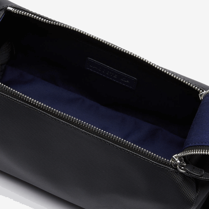 Lacoste Classic Double Zip Petit Pique Toiletry Kit 646T2053 Black 000 Men