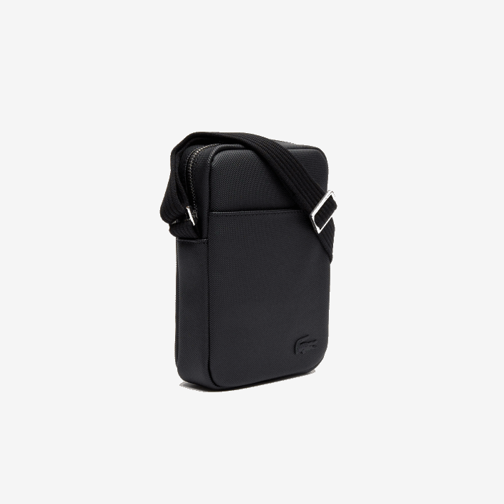 Lacoste Classic Petit Pique Vertical Zip Bag 646T2023 Black 000 Men