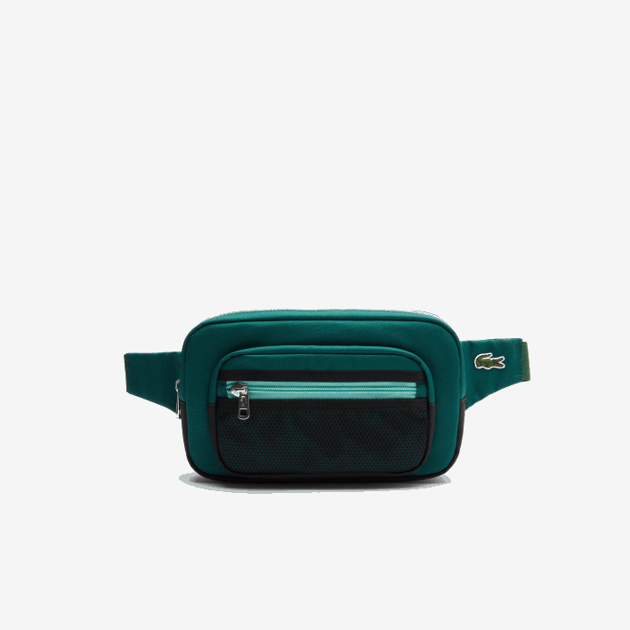 Lacoste L Outfit Contrast Details Canvas Fanny Pack 646T2040 Swing Vert 132 Spiruline H47 Men