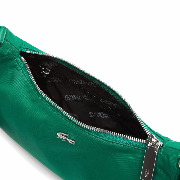 Lacoste Metal Crocodile Branded Strap Nylon Shoulder Bag 646T2019 Estival Blanc J28 Men