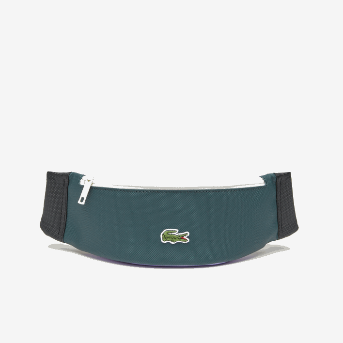 Lacoste Patchwork Effect Waist Bag 646T2061 Noir Laponie Plumage Cyna L19 Men