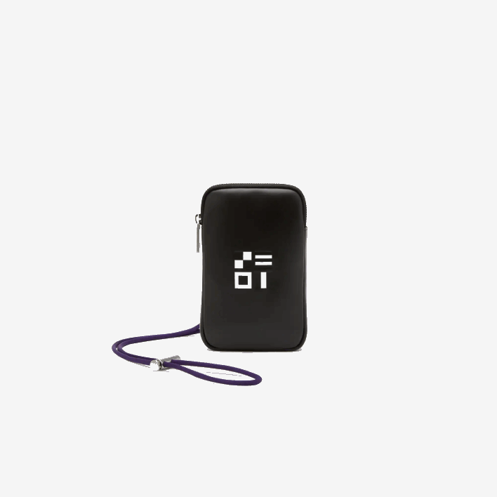 Lacoste Print Phone Holder 646T2129 Noir Blanc Samui K94 Men