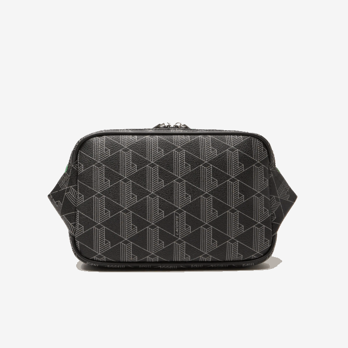 Lacoste The Blend Monogram Print Crossbody Bag: Small 646T1961 Mono Noir Gris Estragon L83 Men