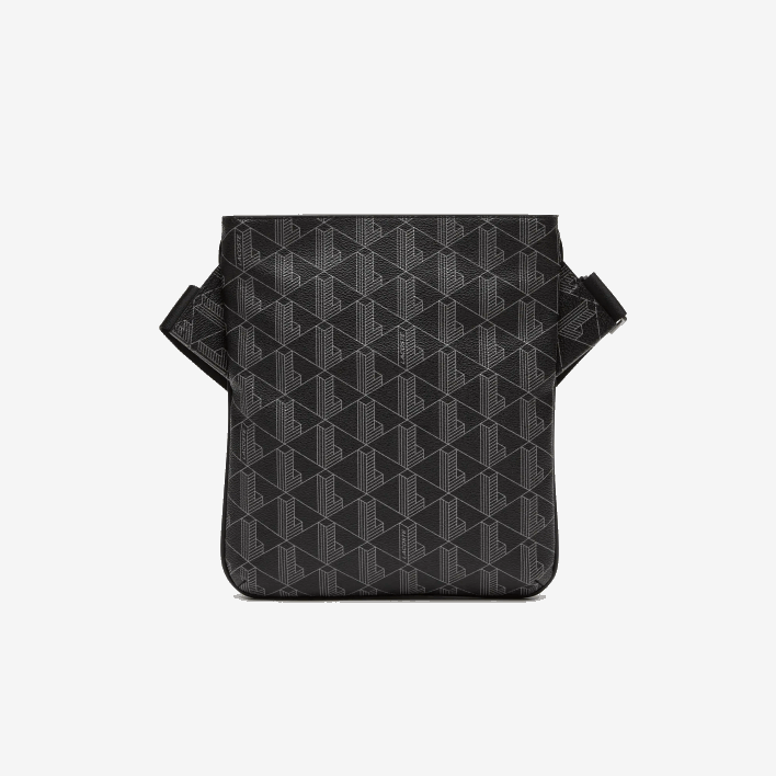 Lacoste The Blend Monogram Print Shoulder Bag 646T1941 Monogram Noir Gris H45 Men