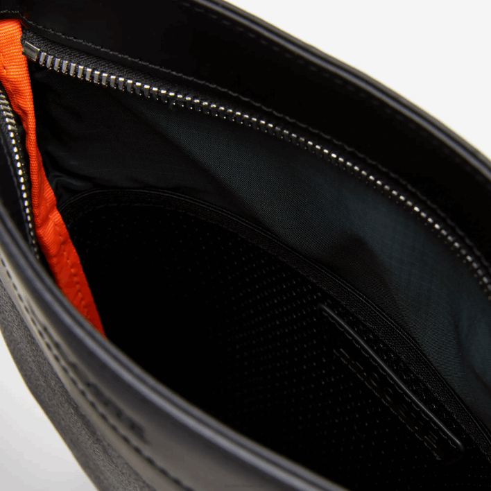 Lacoste The Blend Monogram Print Shoulder Bag 646T1941 Monogram Noir Gris H45 Men