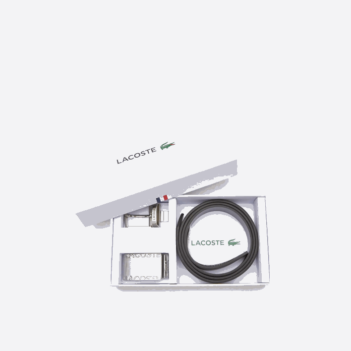 Lacoste Pin And Flat Buckle Belt Gift Set 646T2111 Noir Magnet J10 Men