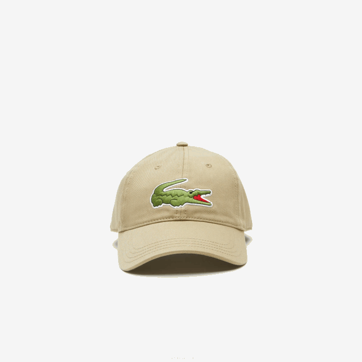 Lacoste Adjustable Organic Cotton Twill Cap 646T2138 Beige CB8 Men