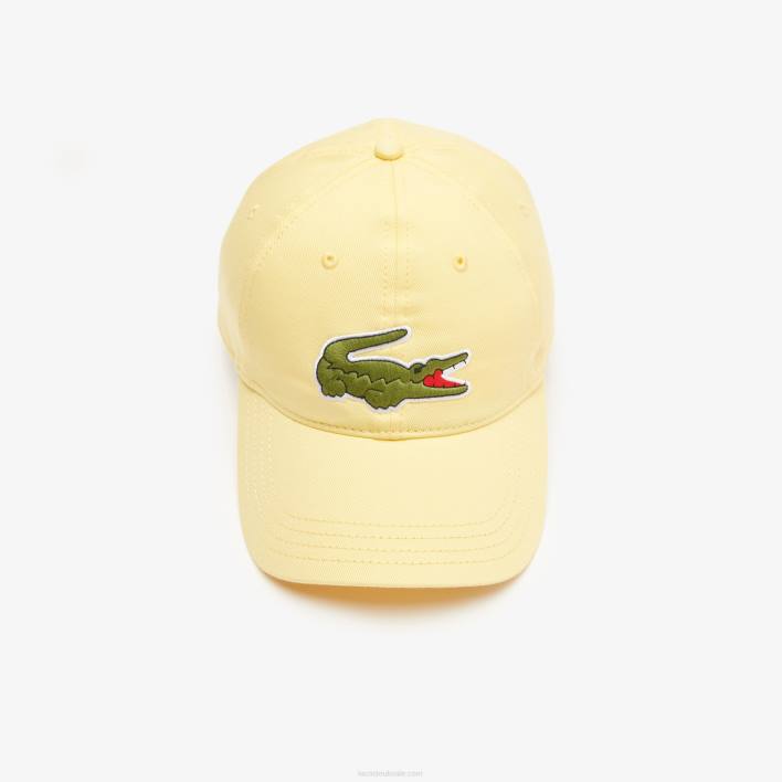 Lacoste Adjustable Organic Cotton Twill Cap 646T2155 Yellow 107 Men