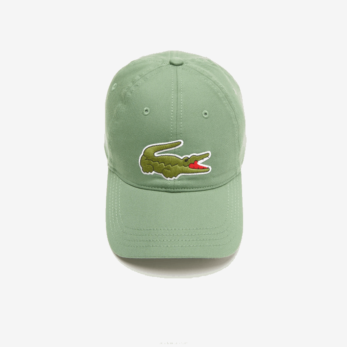 Lacoste Adjustable Organic Cotton Twill Cap 646T2178 Khaki Green KX5 Men