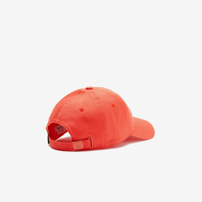 Lacoste Adjustable Organic Cotton Twill Cap 646T2187 Orange 02K Men