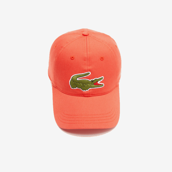 Lacoste Adjustable Organic Cotton Twill Cap 646T2187 Orange 02K Men
