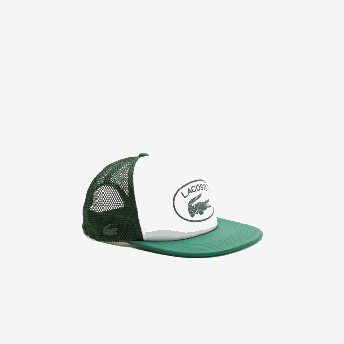 Lacoste Mesh And Neoprene Cap 646T2161 Green White 291 Men