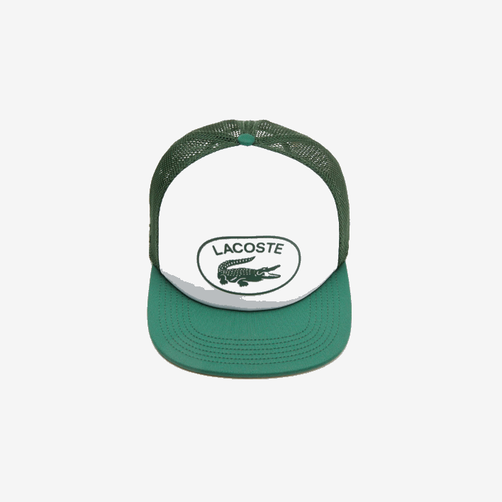 Lacoste Mesh And Neoprene Cap 646T2161 Green White 291 Men