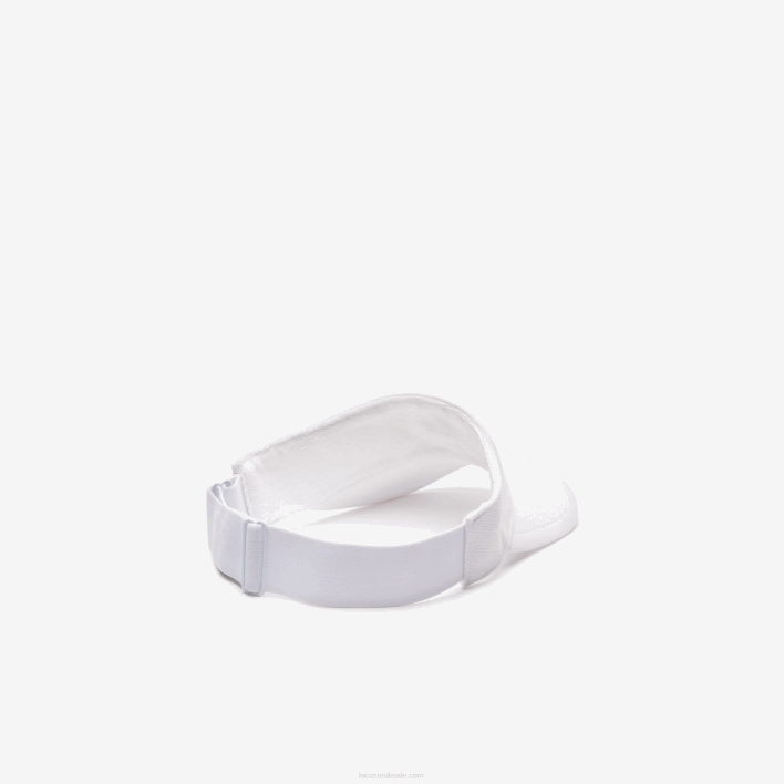 Lacoste SPORT Pique And Fleece Tennis Visor 646T2247 White 001 Men