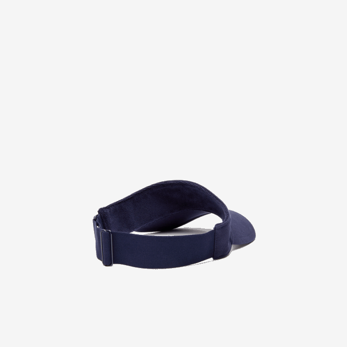Lacoste SPORT Pique And Fleece Tennis Visor 646T2248 Navy Blue 166 Men