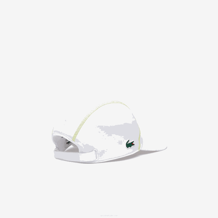 Lacoste Tennis Mesh Panel Cap 646T2142 White Yellow DVJ Men