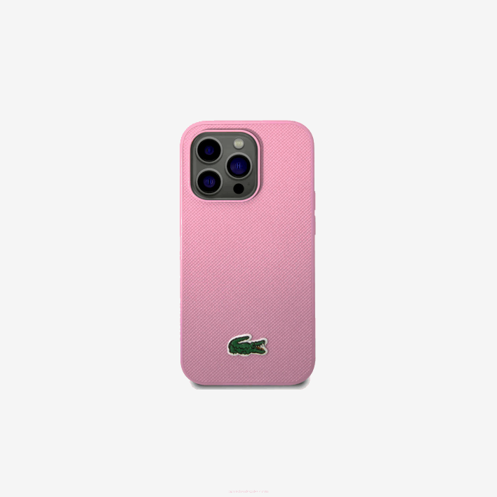 Lacoste Petit Pique Effect iPhone 14 Pro Case 646T2218 Parme M33 Men