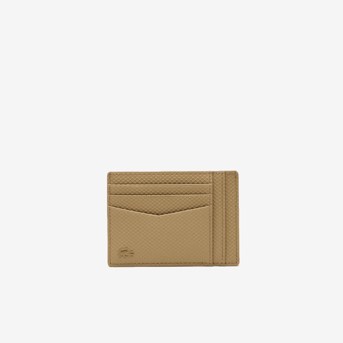 Lacoste Chantaco Calfskin Leather Card Holder 646T1987 Lion L32 Men