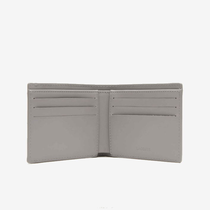 Lacoste Contrast Lining Folding Wallet 646T1989 Ciment Floride Noir L69 Men
