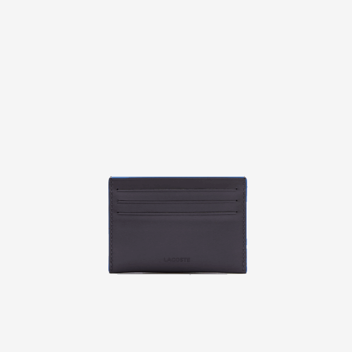 Lacoste Fitzgerald Leather Card Holder 646T2049 Magnet Lazuli G74 Men