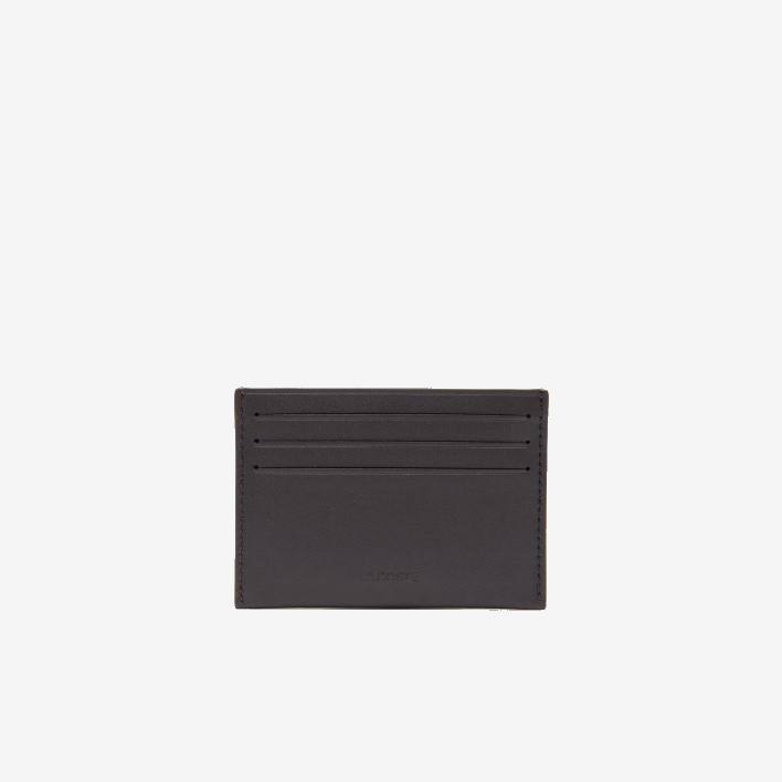 Lacoste Fitzgerald Leather Card Holder 646T2051 Dark Brown 028 Men