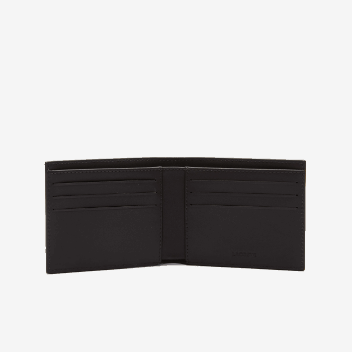 Lacoste Fitzgerald Leather Six Card Wallet 646T1952 Dark Brown 028 Men